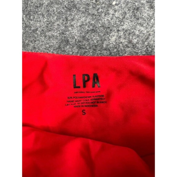LPA Revolve Swim Suit Women Small Red Ribbed Baby Doll Stretch Bottom - Picture 6 of 8
